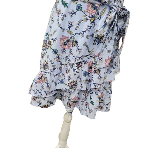 Banana Republic Fit & Flare Floral Dress Size 6 Summer Wedding Frill Ruffle‎ - Picture 8 of 9